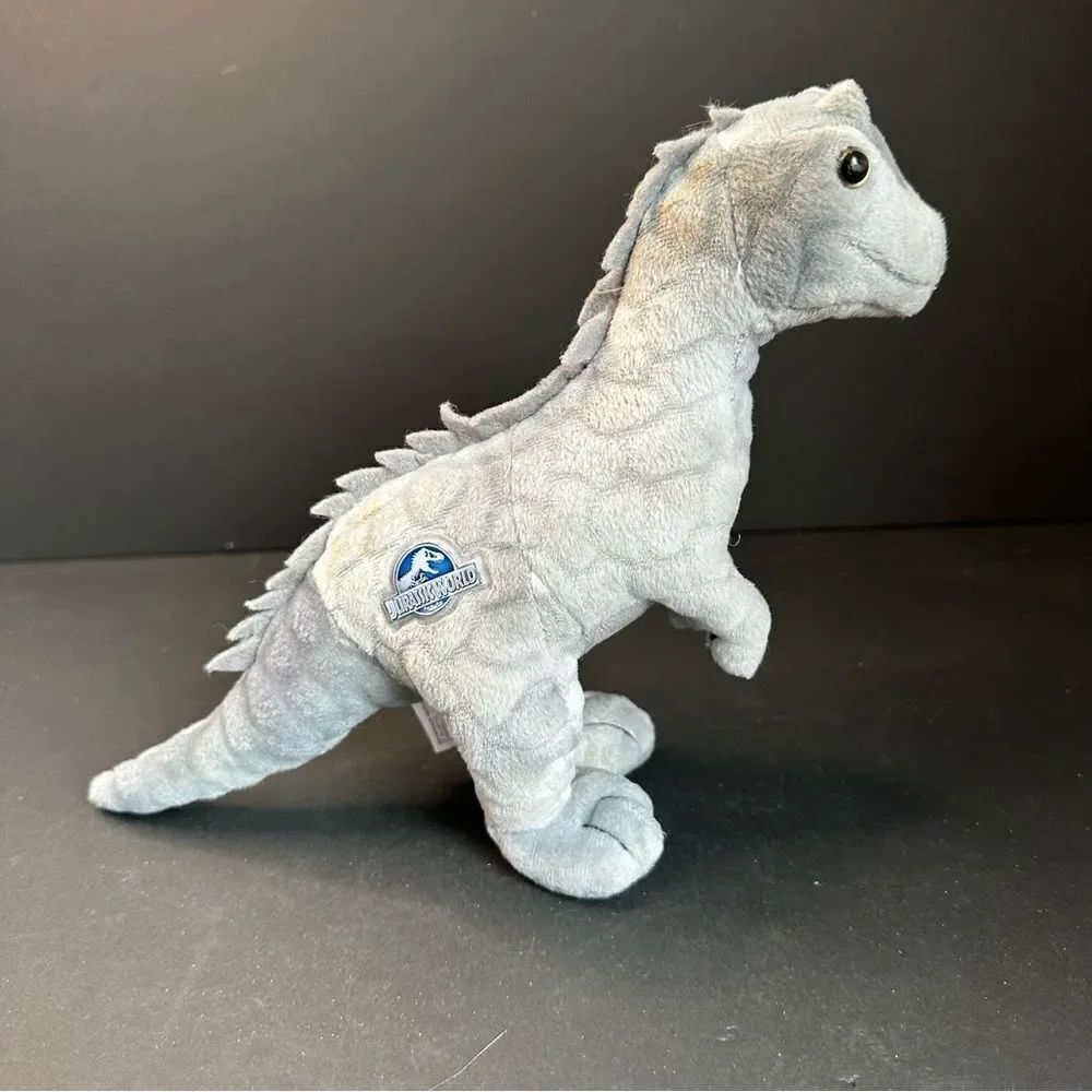 Jurassic World plush Indominus Rex gray dino dinosaur stuffed animal soft toy 9"